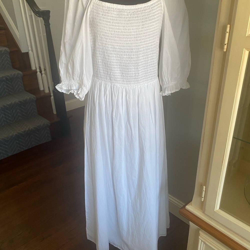 And Now This White Midi Dress